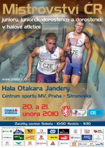 Halové M ČR dorostu a juniorů. Praha 20.-21.února.