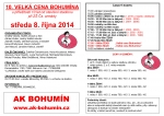 VC Bohumína v atletice - časový rozpis, ceny a odměny.