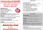VC Bohumína v atletice ve čtvrtek 5. října.